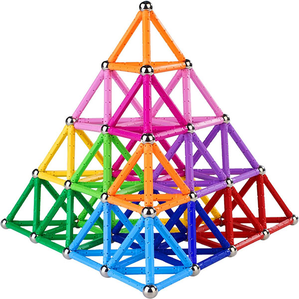 Magnetic Building Sticks Blocks Toys 2,3" μήκους Magnet εκπαιδευτικά παιχνίδια σετ για παιδιά και ενήλικες